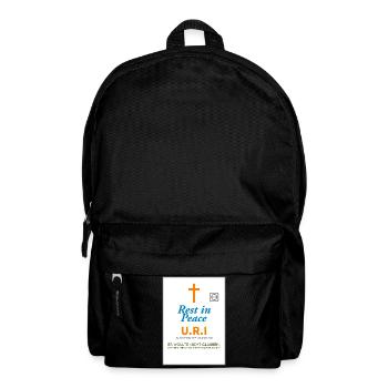 Design commémoratif Paix et foi Ironique - Sac à dos - noir - Devant