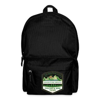 Hiking - BBQ - Adventure - Gift - Backpack - black - Front