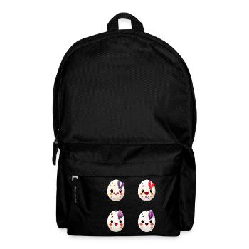 Vier bunte Eier Osterei Ostern - Rucksack - Schwarz - Vorne