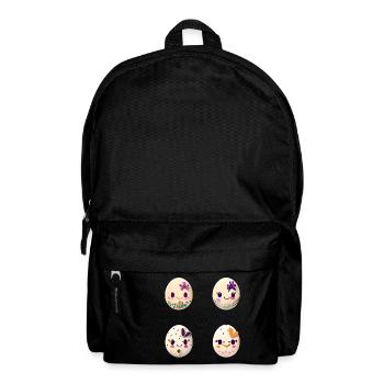Bunte Eier zu Ostern bemalt - Rucksack - Schwarz - Vorne