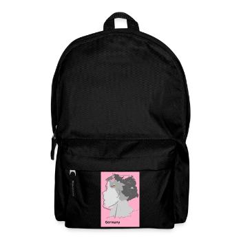 Germany in Gradient with Artist's Motif - Backpack - black - Front