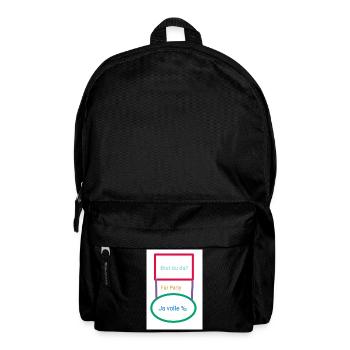 Antwort - Rucksack - Schwarz - Vorne