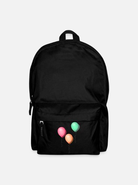Luftballons Pastell - Rucksack - Schwarz