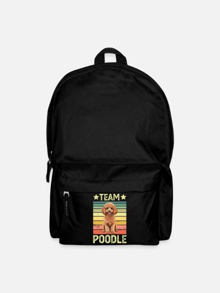 Hund Pudel - Rucksack - Schwarz
