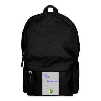 Diamantenkette Geometrisch - Rucksack - Schwarz - Vorne