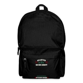 Schlafender Beamter - Rucksack - Schwarz - Vorne