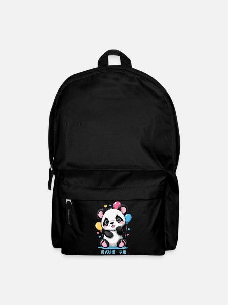 Süße Panda Bär - Rucksack - Schwarz