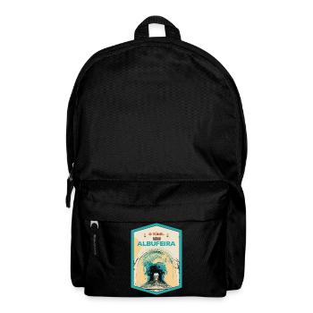 Illustration des Tunnels zum Strand von Albufeira - Rucksack - Schwarz - Vorne