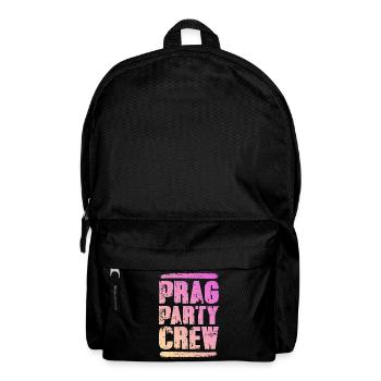 Prag Party Crew Bunt - Rucksack - Schwarz - Vorne