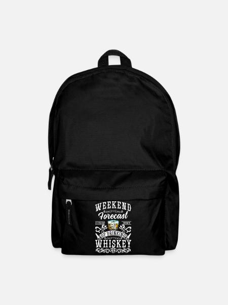Rum Flasche Trinker Bar - Rucksack - Schwarz