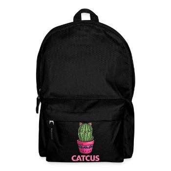 Catcus Katze und Kaktus mexikanischer Kaktus - Rucksack - Schwarz - Vorne