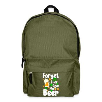 Irish Shamrock Leprechaun Celtic - Backpack - olive green - Front