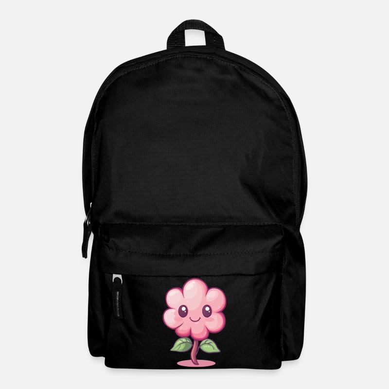 Fröhliche Blume - Rucksack - Schwarz