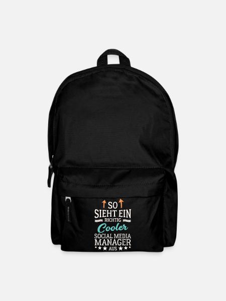 So sieht ein cooler Social Media Manager aus - Rucksack - Schwarz