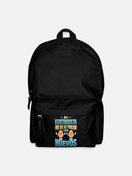 The electrician does not touch his balls - Backpack - black