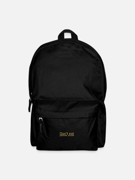Don't eat yellow snow - Backpack - black