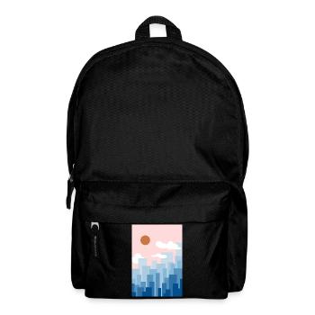 Rose ligne d’horizon - Sac à dos - noir - Devant