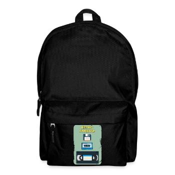 Retro-Lagerung - Rucksack - Schwarz - Vorne