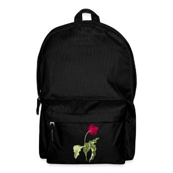 Elegante Tulpe-Illustration - Rucksack - Schwarz - Vorne