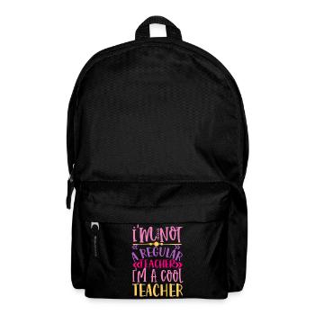 Cooler Lehrer – Lustiges Geschenk für Lehrer - Rucksack - Schwarz - Vorne