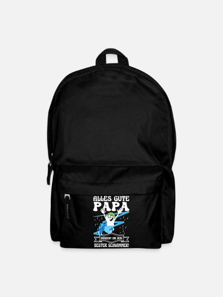 Alles gute Papa wünscht dein bester Schwimmer - Rucksack - Schwarz