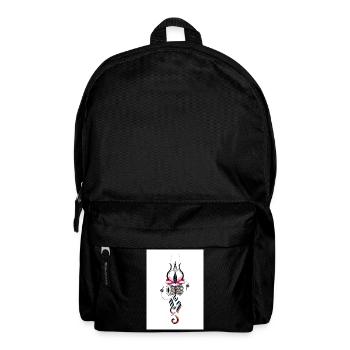 Abstract Mystic Lotus with Drums - Backpack - black - Front