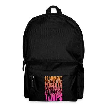 DICTON COOL POUR LES MULTILINGUES, LES INTERNATIONAUX - Sac à dos - noir - Devant