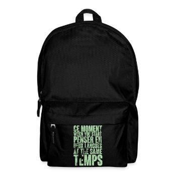 DICTON COOL POUR LES MULTILINGUES, LES INTERNATIONAUX - Sac à dos - noir - Devant