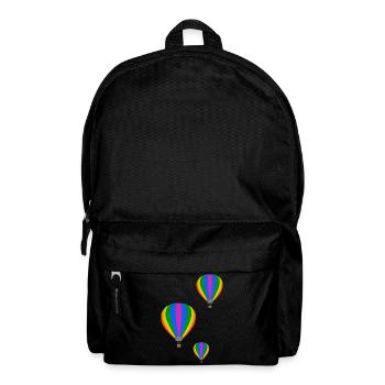 Fliegende Heißluftballons - Rucksack - Schwarz - Vorne