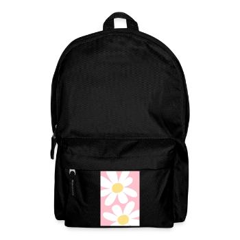 Rose avec des fleurs - Sac à dos - noir - Devant