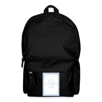 Flowers Quote - Backpack - black - Front