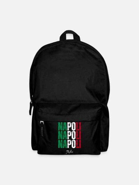 Naples Italy, souvenir of Naples - Backpack - black