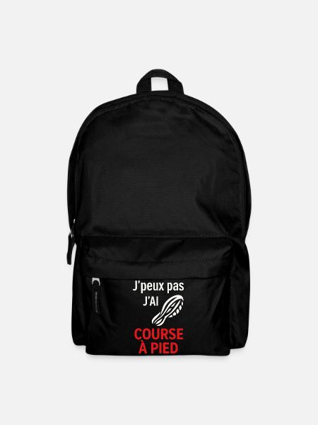J'ai Course à Pied Pas le Temps - Sac à dos - noir