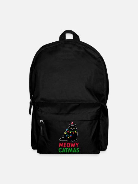 Meowy Catmas - Rucksack - Schwarz