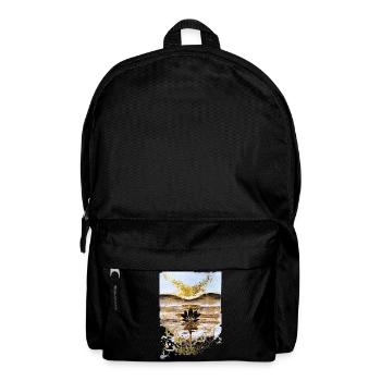 Golden Lotus on Desert Dusk - Backpack - black - Front