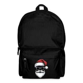 Santa glasses with beard & cap - Backpack - black - Front