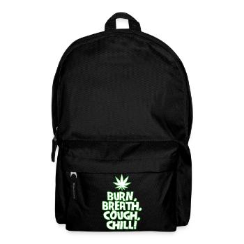 Brûlure Souffle Tousse Froid Thé au cannabis 420 Marijuana - Sac à dos - noir - Devant