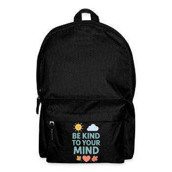 Be kind to your spirit - Backpack - black - Front