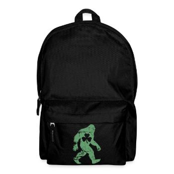 St. Patricks Day Bigfoot-Kleeblatt - Rucksack - Schwarz - Vorne