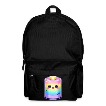 Kawaii Regenbogen Flaschenzauber - Rucksack - Schwarz - Vorne