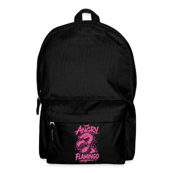 The angry flamingo - Backpack - black - Front