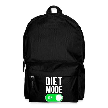Diet Mode On Gym Gym Diet Nutrition - Backpack - black - Front