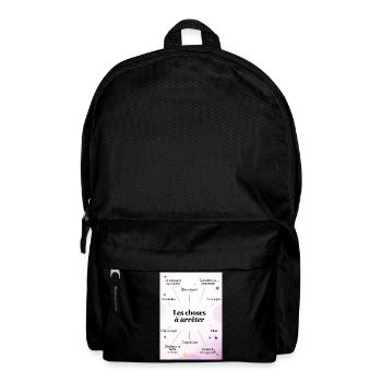 ZITAT. HUMOR. LÖSUNG. WEIHNACHTEN. JAHR - Rucksack - Schwarz - Vorne