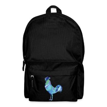 Fans de poulet - Coq - Coq - Poulet fleur - Bio - Sac à dos - noir - Devant