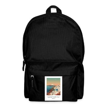 Sunset Santorini Vista - Backpack - black - Front