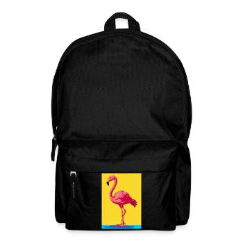 Flamingo - Rucksack - Schwarz - Vorne