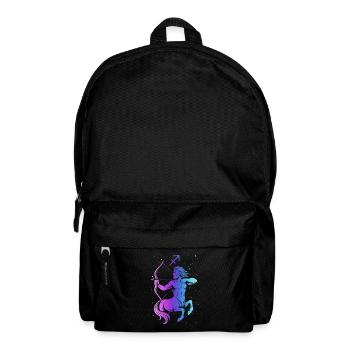 Schütze – Neon-Tierkreiszeichen - Rucksack - Schwarz - Vorne