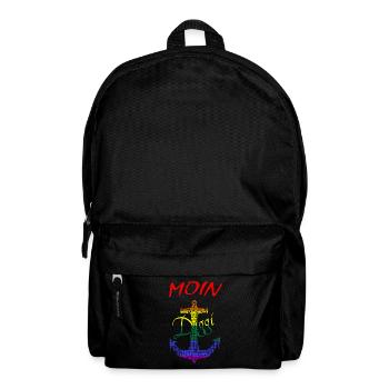 Moin Regenbogenanker - Rucksack - Schwarz - Vorne