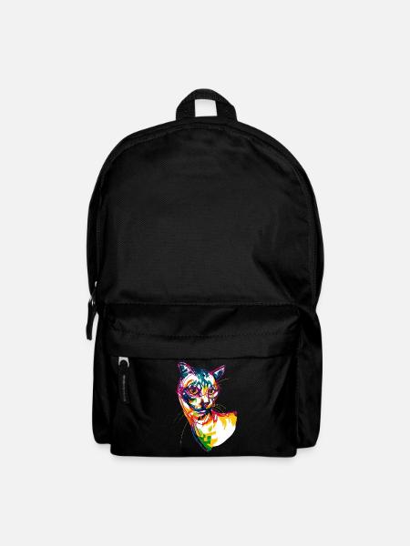 Neon Cat - Backpack - black