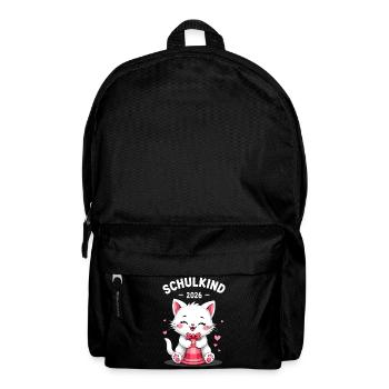 Schulkind 2026 Einschulung 2026 Schulanfang - Rucksack - Schwarz - Vorne